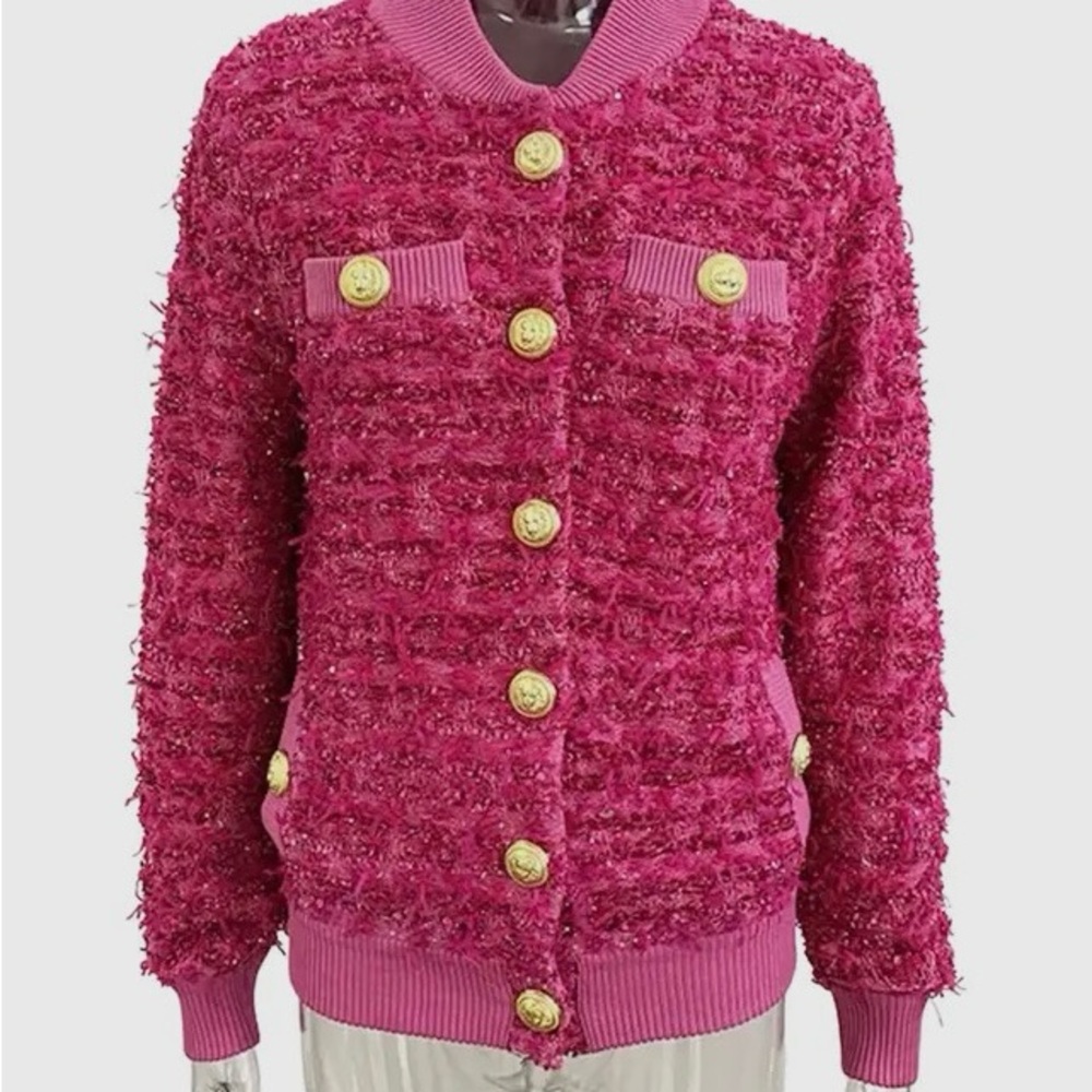 New pink bomber jacket